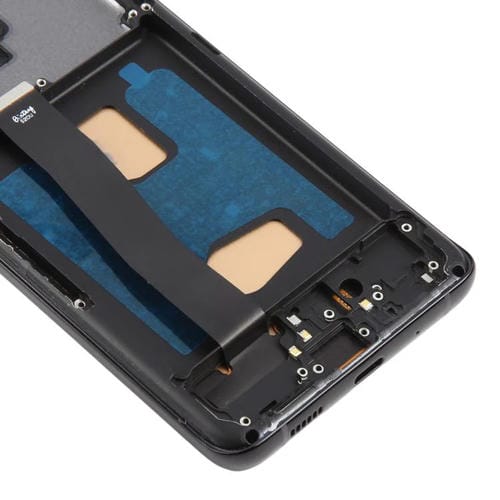 Pantalla LCD TFT de 6,78 pulgadas para Samsung Galaxy S20 Ultra SM-G988B, digitalizador completo con marco, sin identificación de huellas dactilares (negro)