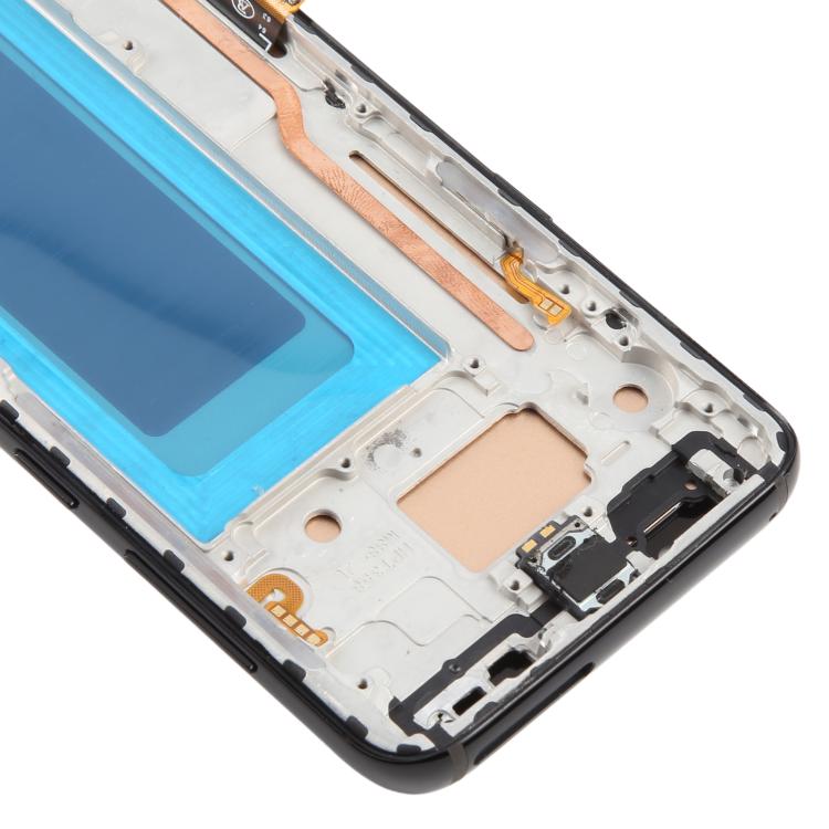 Pantalla LCD TFT de 5,7 pulgadas con digitalizador y marco para Samsung Galaxy S8 SM-G950F (negro)