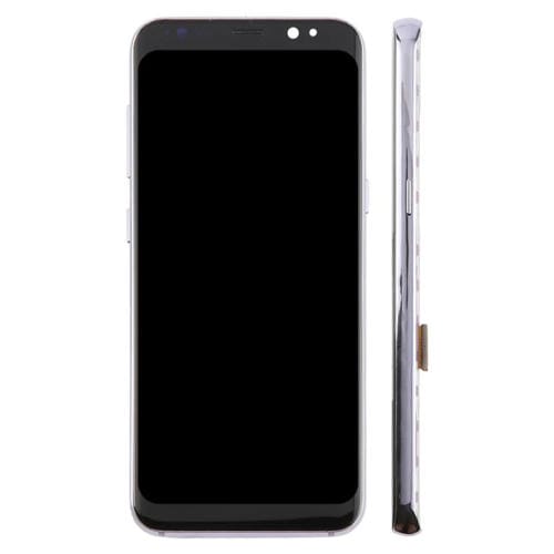 Pantalla LCD TFT de 5,7 pulgadas con digitalizador y marco para Samsung Galaxy S8 SM-G950F (morado)