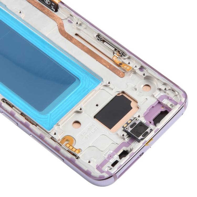 Pantalla LCD TFT de 5,7 pulgadas con digitalizador y marco para Samsung Galaxy S8 SM-G950F (morado)