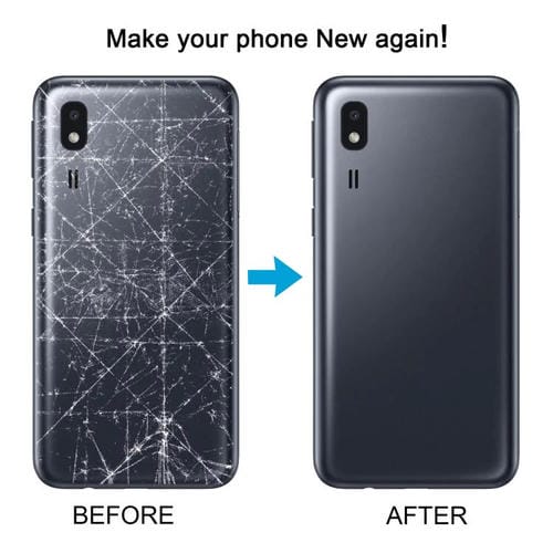 Carcasa trasera con tapa para lente de cámara (azul) para Samsung Galaxy A2 Core SM-A260F