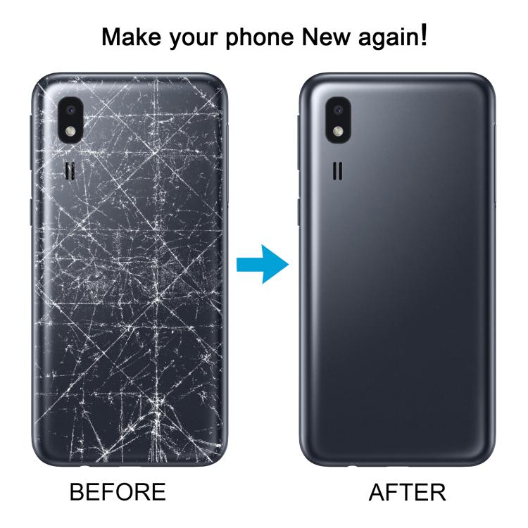 Carcasa trasera con tapa para lente de cámara (roja) para Samsung Galaxy A2 Core SM-A260F