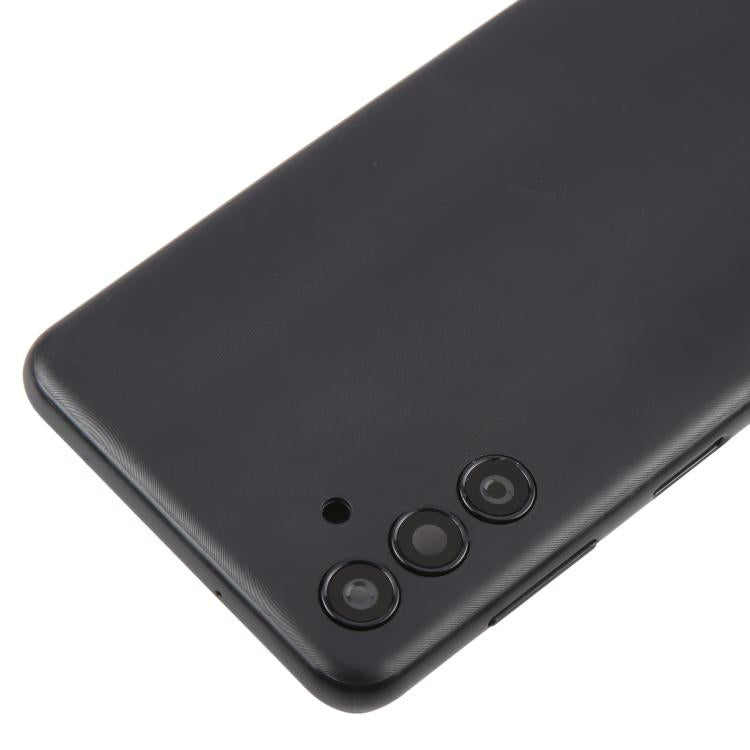 Carcasa trasera con tapa para lente de cámara para Samsung Galaxy A04s SM-A047F (negro)