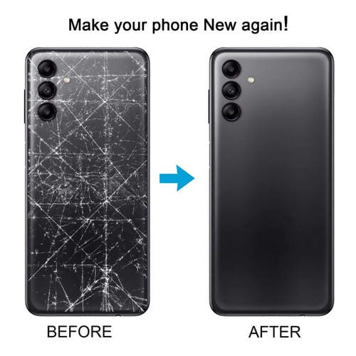 Carcasa trasera con tapa para lente de cámara para Samsung Galaxy A04s SM-A047F (blanca)