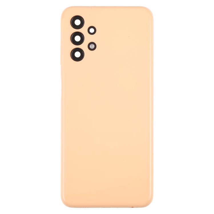 Carcasa trasera con tapa para lente de cámara para Samsung Galaxy A13 SM-A135F (naranja)