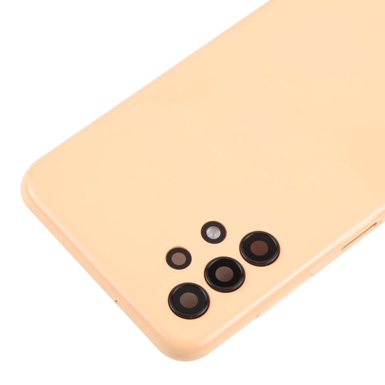 Carcasa trasera con tapa para lente de cámara para Samsung Galaxy A13 SM-A135F (naranja)