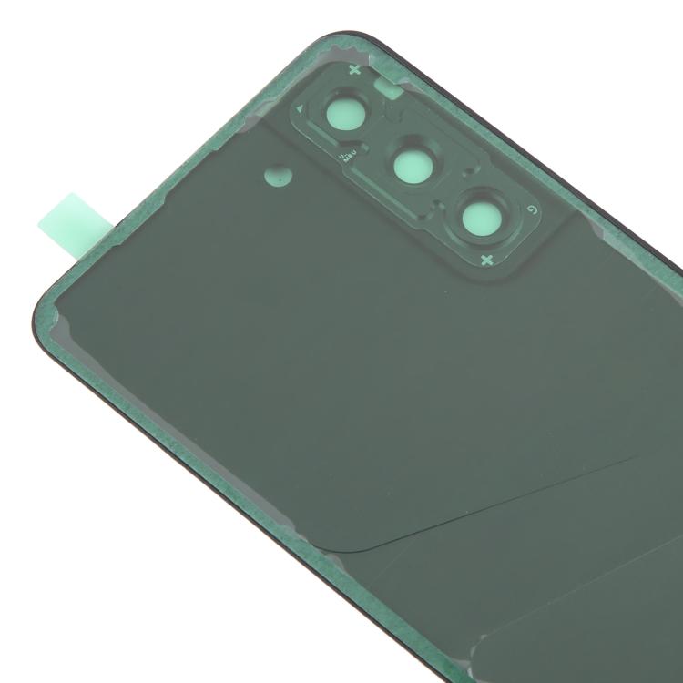 Carcasa trasera con tapa para lente de cámara para Samsung Galaxy S21 FE SM-G990B (negro)