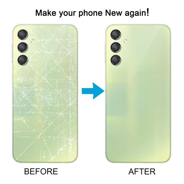 Carcasa trasera con tapa para lente de cámara para Samsung Galaxy A24 SM-A245 (verde)