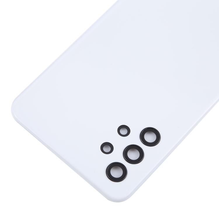 Tapa trasera de batería y lente de cámara para Samsung Galaxy A32 4G SM-A325F (blanca)