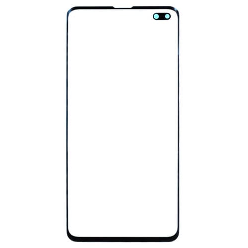 Lente de Vidro Exterior Samsung Galaxy S10+ SM-G975F/DS Ecrã Frontal (Preto)