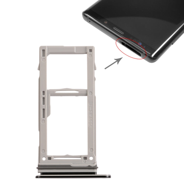 Vassoio della scheda SIM e Micro SD Samsung Galaxy Note 9 (Nero)