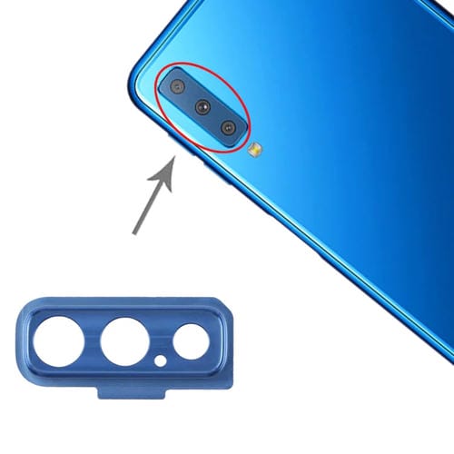 Tampa da Lente da Câmara Samsung Galaxy A7 A750F/DS (10 Peças) (Azul)