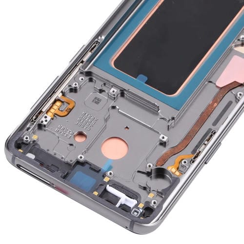LCD-Bildschirm Super AMOLED Samsung Galaxy S9 mit Rahmen (Grau)