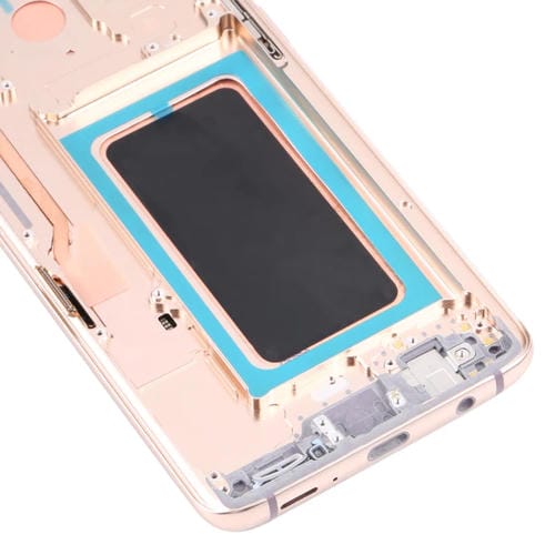 LCD-Bildschirm Super AMOLED Samsung Galaxy S9+ G965F DS G965U G965W G9650 mit Rahmen (Gold)