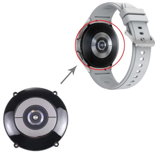 Coque arrière avec capteur de fréquence cardiaque et charge sans fil Samsung Galaxy Watch 4 Classic 42mm SM-R880 R885