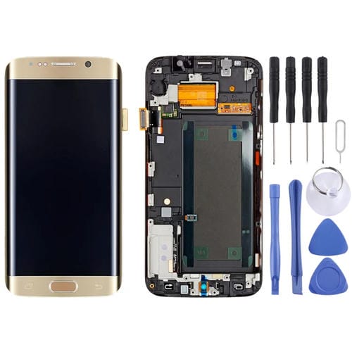 Pantalla Completa Samsung Galaxy S6 Edge+ G928F con Marco (Dorado)