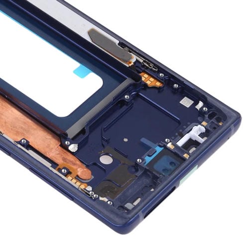 Placa de Bisel de Marco Medio Samsung Galaxy Note 9 SM-N960 con Teclas Laterales (Azul)
