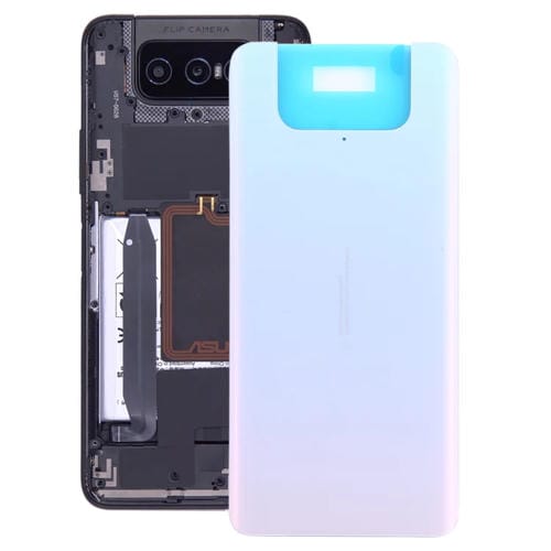Couvercle arrière en verre batterie Asus Zenfone 7 Zs670Ks (Blanc)