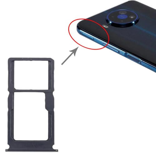 Vassoio Scheda SIM + SIM / Micro SD Originale Nokia 8.3 (Nero)