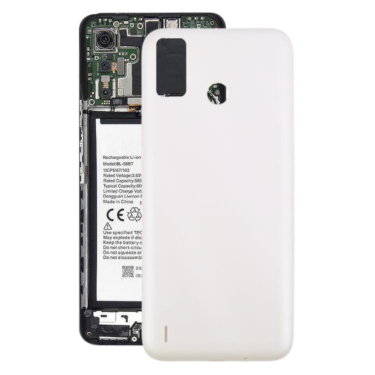 Couvercle arrière de batterie Tecno Spark 6 Go (Blanche) Original