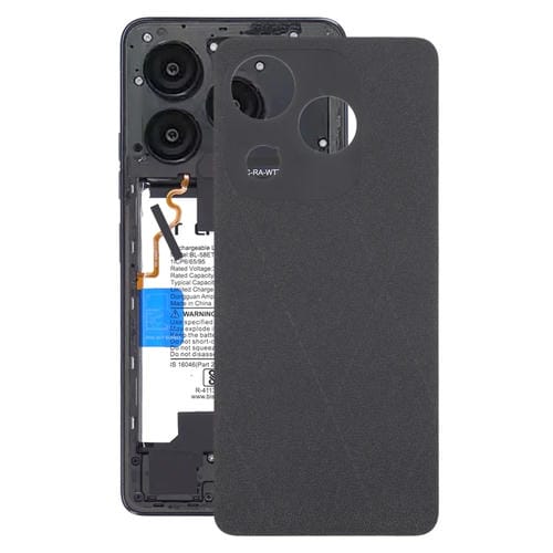 Back Battery Cover Tecno Spark 20C Original Cover Function (Black)