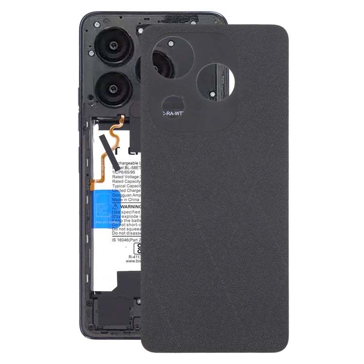 Rückseite des Akkudeckels Tecno Spark 20C Originalabdeckung (Schwarz)