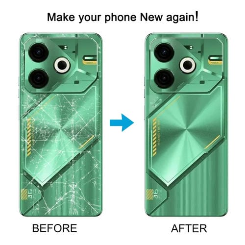 Coperchio Posteriore della Batteria Originale Tecno Pova 6 Neo 4G (Argento)