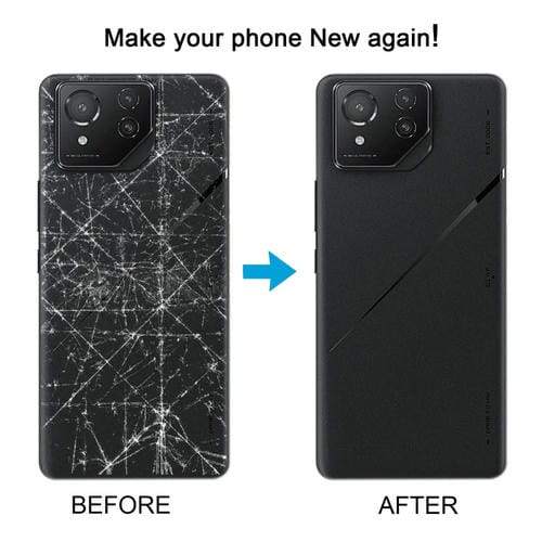 Back Cover of Glass Battery with Camera Frame Asus Rog Phone 8 Pro Ai2401 (Gray)