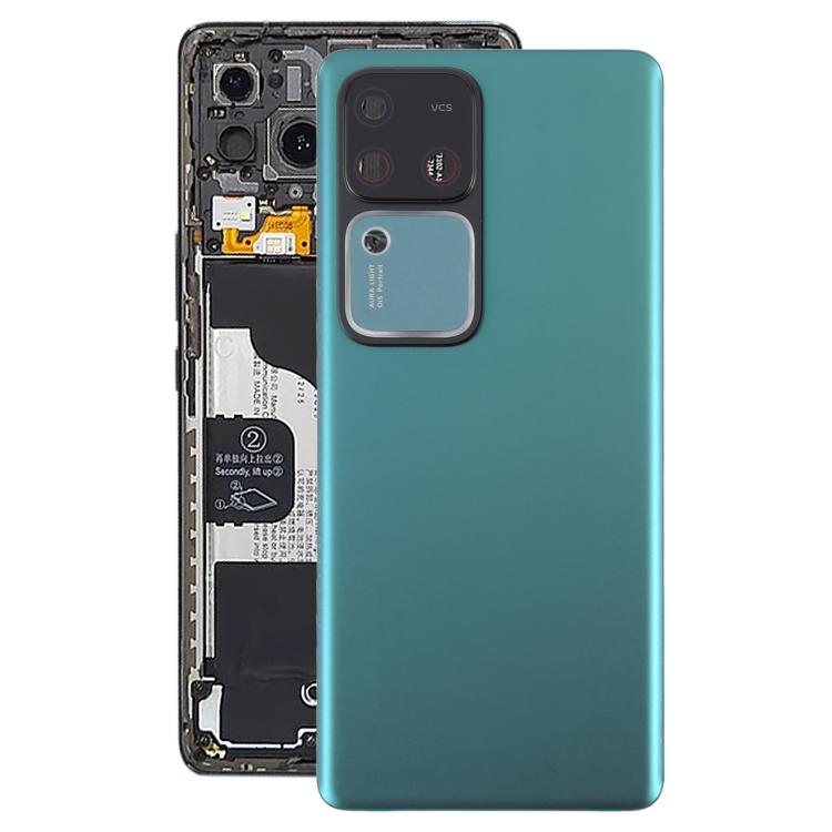 Coperchio posteriore batteria Vivo S18 5G con copertura lente fotocamera (verde)