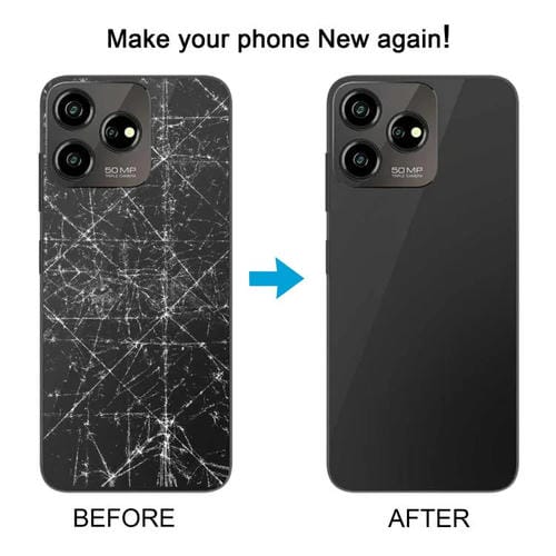 Back Glass Cover ZTE Axon 50 Lite 8050 Battery (Black)