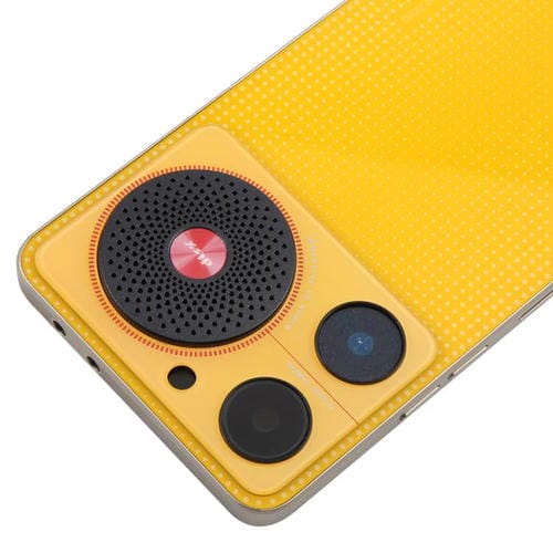 Back Cover of glass Battery with Central Frame and Camera Lens Cover ZTE Nubia Music Z2353 (Yellow)