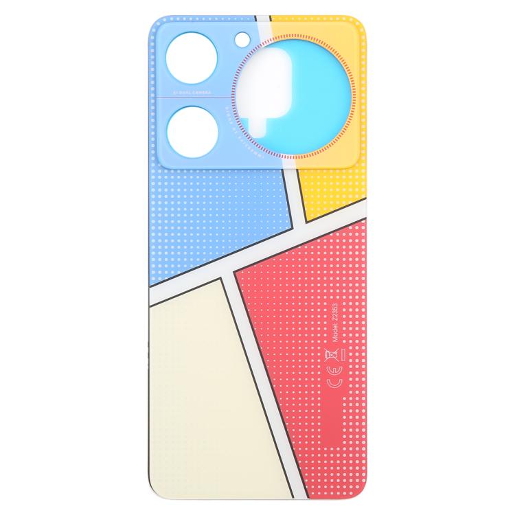 Tappo Posteriore in Vetro Batteria con Adesivo ZTE Nubia Music Z2353 (Multicolore)