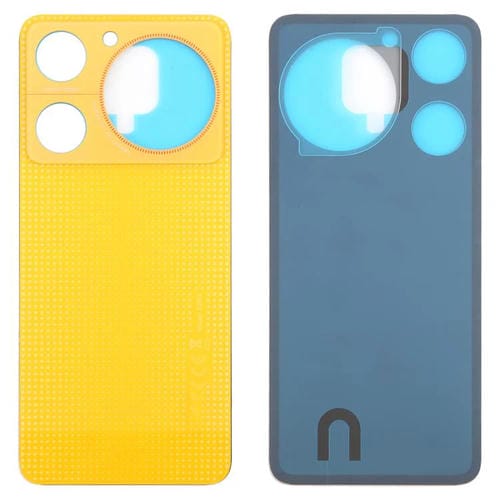 Back Cover of Glass Battery with Adhesive ZTE Nubia Music Z2353 (Yellow)