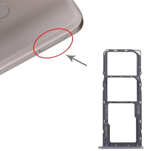 Vassoio Scheda SIM Originale Nokia C22 + Vassoio Scheda Micro SD (Nero)