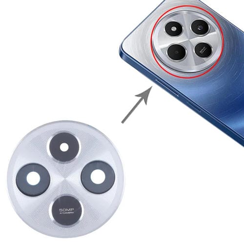 Original Rückkameraobjektivabdeckung Xiaomi Redmi 14C 5G (Silber)