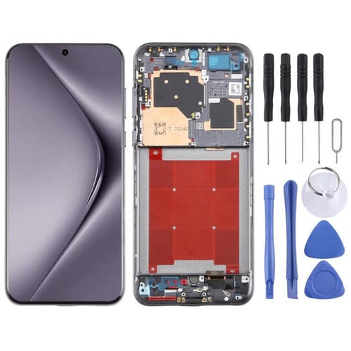 Schermo Intero Originale Huawei Pura 70 Pro e Cornice (Nero)