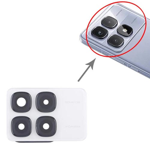 Rückseitige Kameraobjektivabdeckung Xiaomi Redmi K70 Ultra (Weiß)