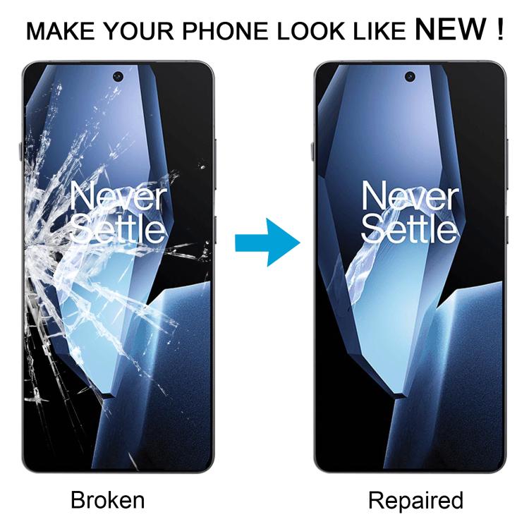 Cristallo Esterno Schermo Frontale OnePlus 13R Cph2645 Cph2691 Cph2647 con Adesivo OCA