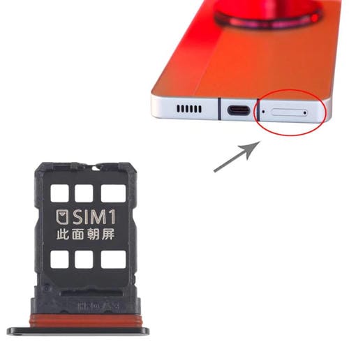 Plateau Carte SIM ZTE Nubia Z50S Pro NX713J (Noir)