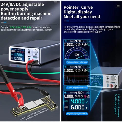 Fonte de Alimentação de Tensão Inteligente Aixun P2408 com Tomada da UE