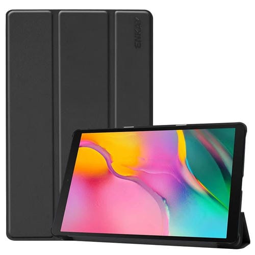 Funda para Tablet Enkay Galaxy Tab A 10.1 (2019) T510 / T515 con Tres Soportes Plegables (Negro)