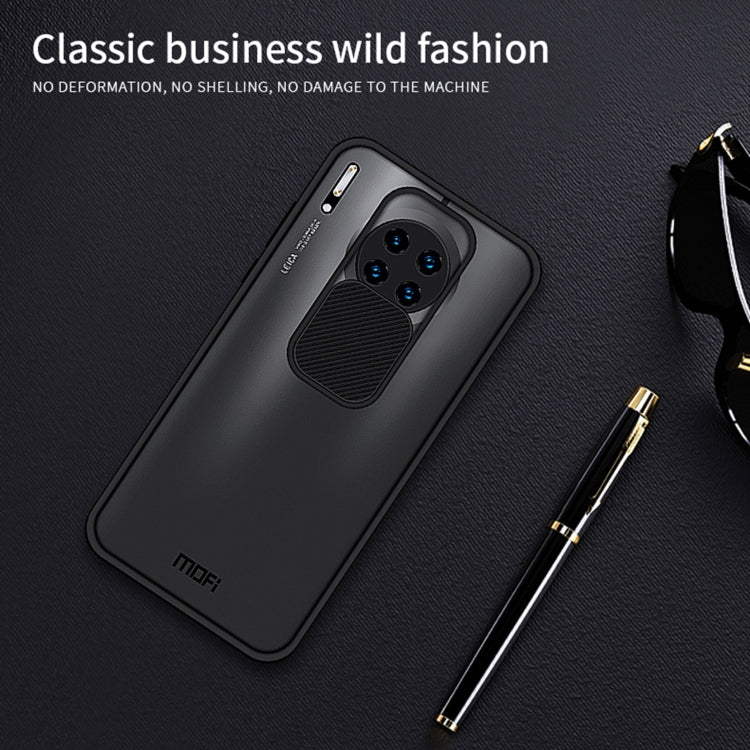 Para Huawei Mate 30 Pro MOFI Xing Dun Series PC + TPU Anti-peep Carcasa protectora todo incluido impermeable y anti-caída, Translúcido Frosted (Morado)