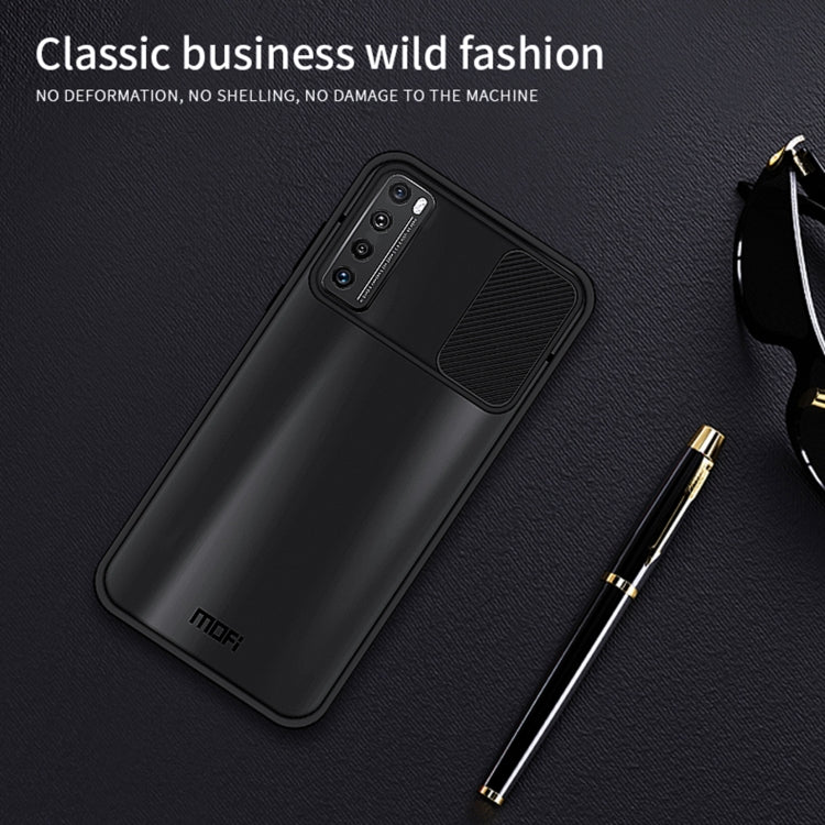 Para Huawei nova 7 MOFI Xing Dun Series PC + TPU Anti-peep Carcasa protectora todo incluido impermeable y anti-caída, translúcido esmerilado (verde)