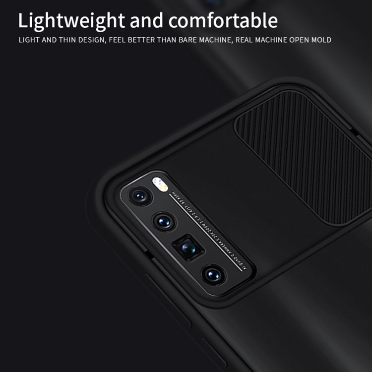 Para Huawei nova 7 Pro MOFI Xing Dun Series PC + TPU Anti-peep Carcasa protectora todo incluido impermeable y anti-caída, Translúcido Frosted (Rojo)