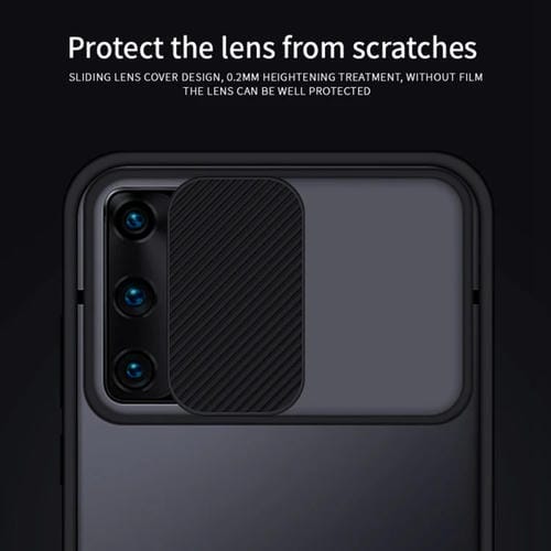 Para Huawei P40 MOFI Xing Dun Series PC + TPU Anti-peep Carcasa protectora todo incluido impermeable y anti-caída, Translúcido Frosted (Negro)