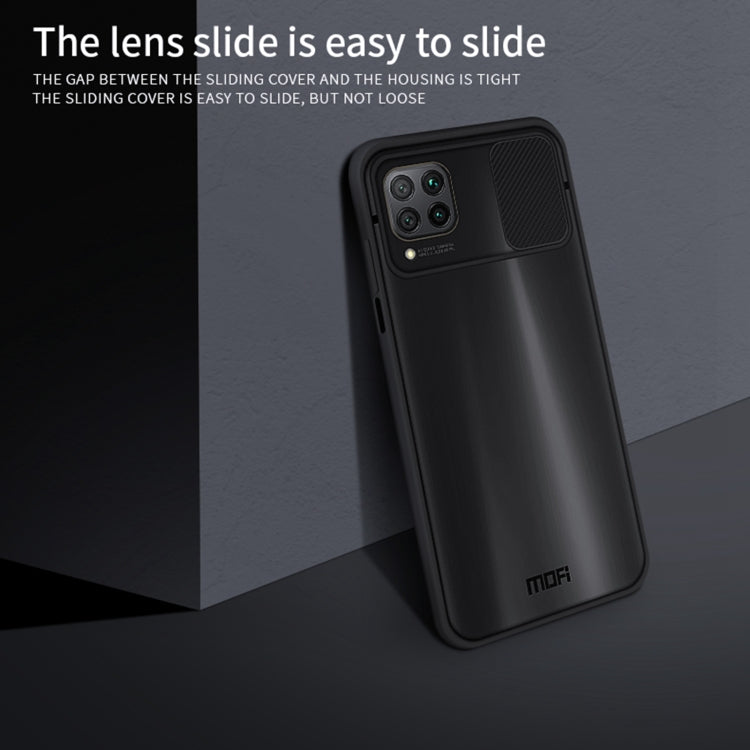 Para Huawei P40 lite MOFI Xing Dun Series PC + TPU Anti-peep Carcasa protectora todo incluido impermeable y anti-caída, Translúcido esmerilado (Verde)