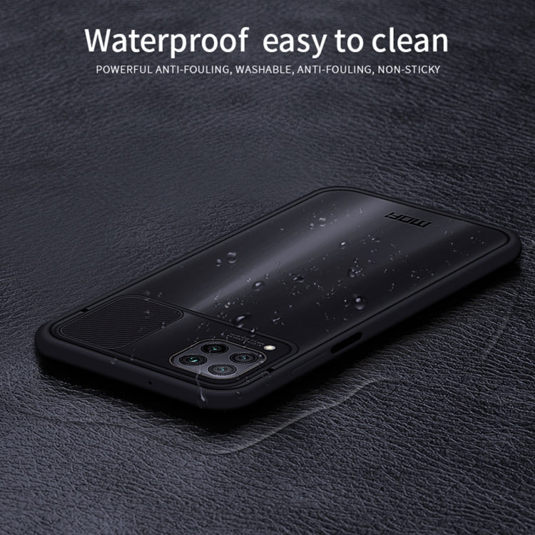 Para Huawei P40 lite MOFI Xing Dun Series PC + TPU Anti-peep Carcasa protectora todo incluido impermeable y anti-caída, Translúcido Frosted (Morado)