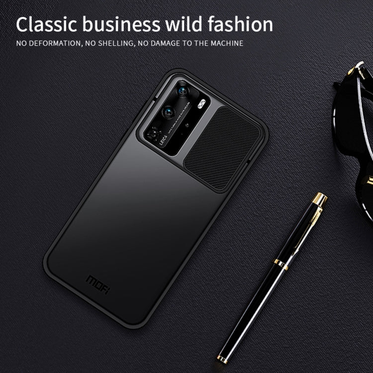 Para Huawei P40 Pro MOFI Xing Dun Series PC + TPU Anti-peep Carcasa protectora todo incluido impermeable y anti-caída, Translúcido esmerilado (Verde)