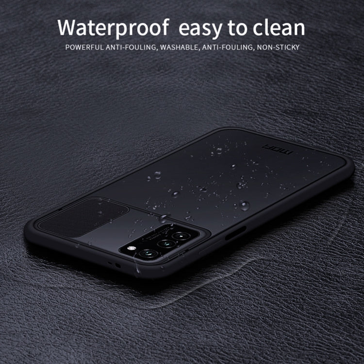 Para Huawei HonorV30 MOFI Xing Dun Series PC + TPU Anti-peep Carcasa protectora todo incluido impermeable y anti-caída, Translúcido esmerilado (Rojo)