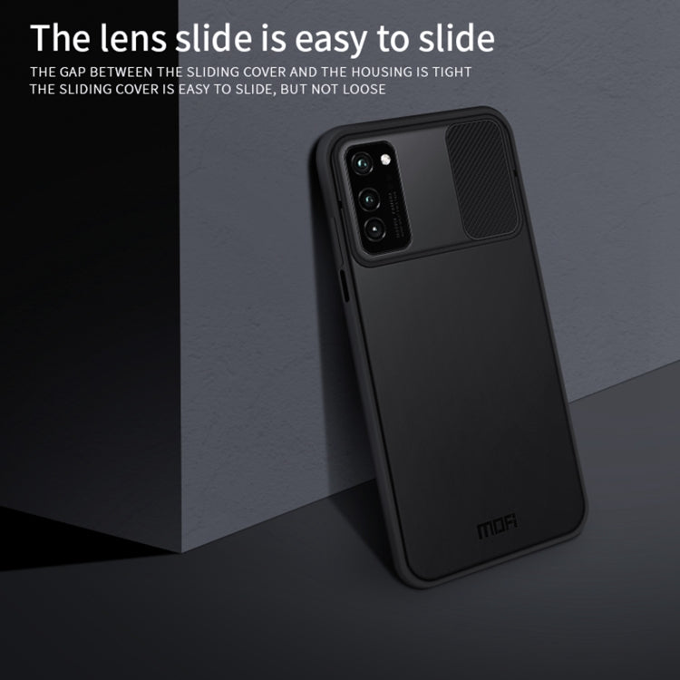 Para Huawei HonorV30 MOFI Xing Dun Series PC + TPU Anti-peep Carcasa protectora todo incluido impermeable y anti-caída, Translúcido esmerilado (Rojo)